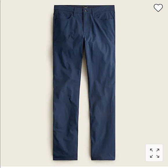 ✨NWT J. Crew 770 Straight Fit Five Pocket Tech Pants Blue Men's Size 28x32 - Picture 8 of 8